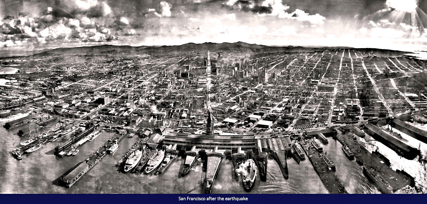 San Francisco aerial view, 1906 